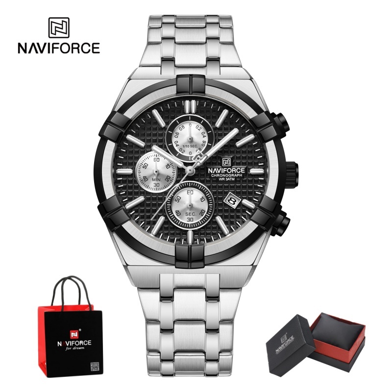 Watch Accessories - Jam Tangan Pria NAVIFORCE Quartz Chronograph
