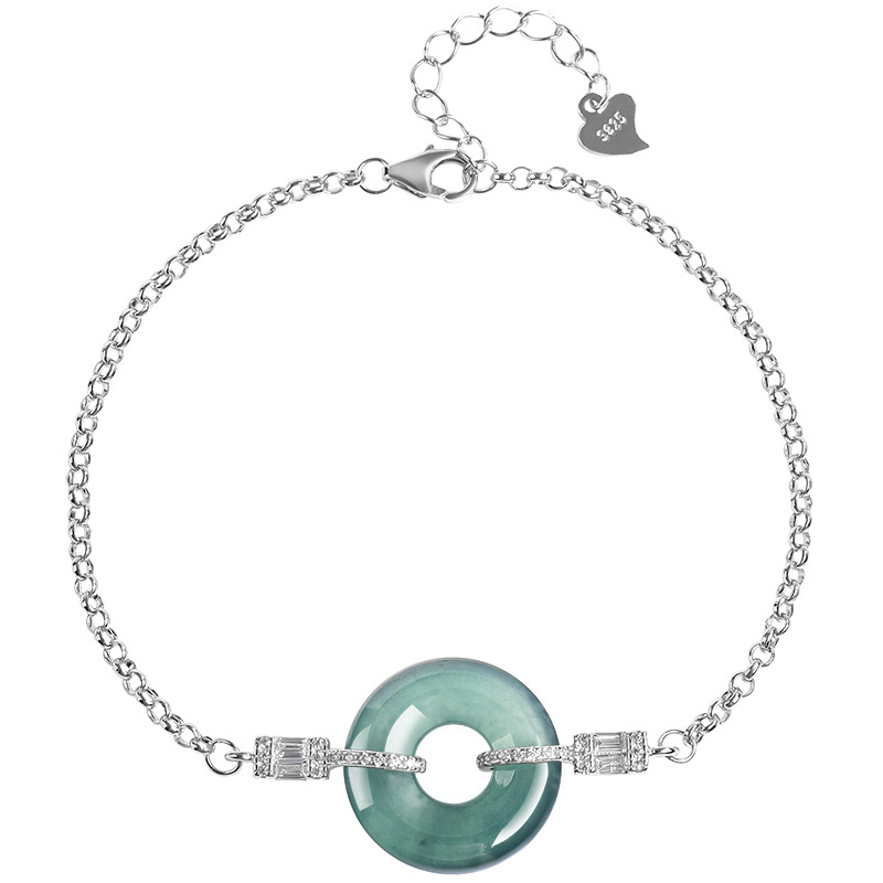 Bracelets - Gelang Cincin Giok Myanmar Biru Hadiah