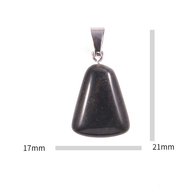 20 Buah/Tas Kalung Trapesium K - Crystal Pendant Necklace Natural Stone ulasan dan harga