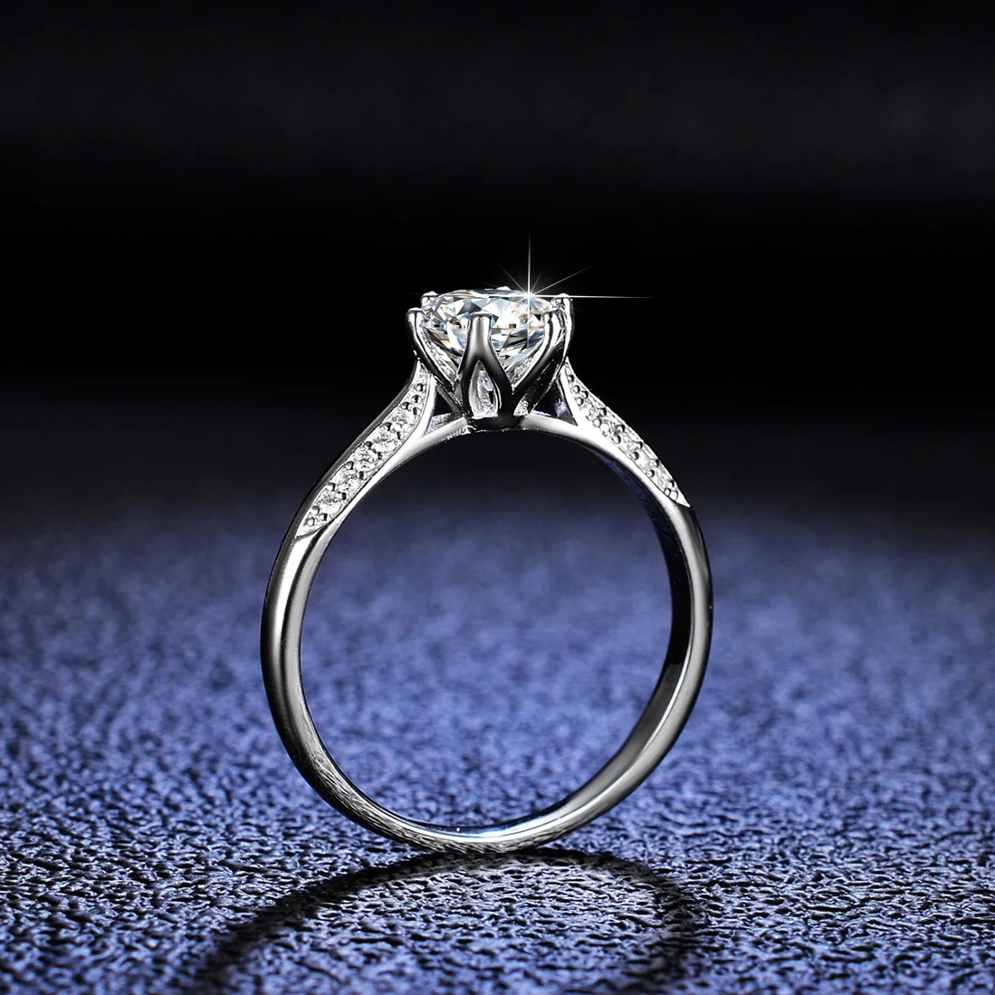 Cincin Pertunangan Lumira 1 Ka - Moissanite Engagement Ring 1 Carat ulasan dan harga