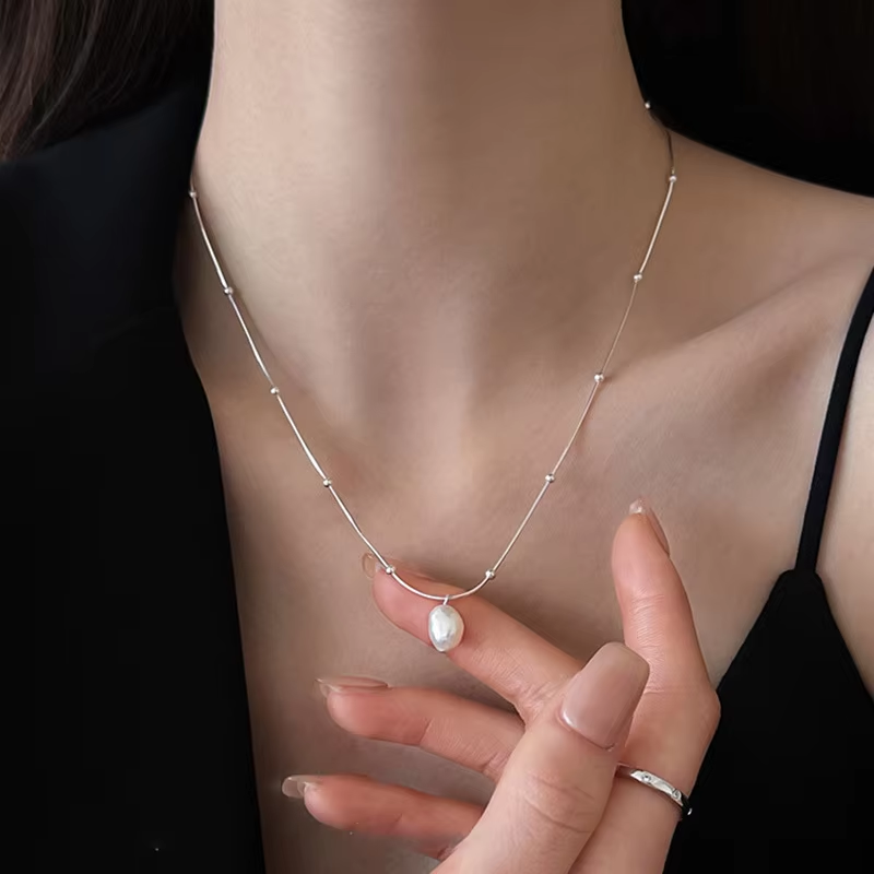 Kalung Liontin Mutiara Air Taw - Pearl Choker Necklace Vintage ulasan dan harga
